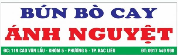 Quán Bún Bò Cay Bạc Liêu Ánh Nguyệt là địa điểm bạn không thể bỏ qua khi thăm thành phố